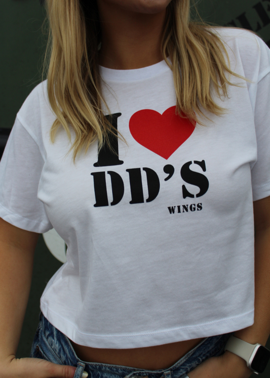 Women's I Love DD's Crop Top