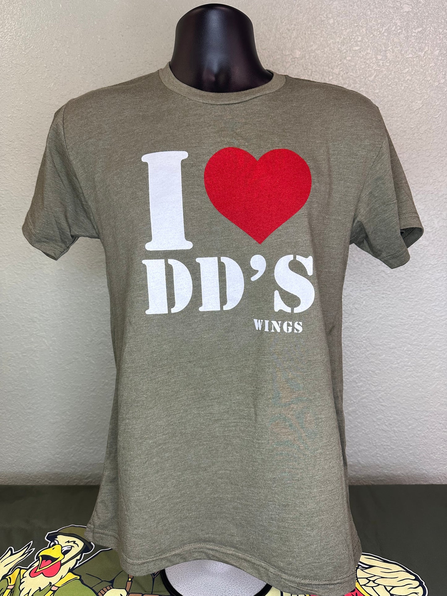 Double Dub's I Love DD's Wings Short Sleeve T-Shirt